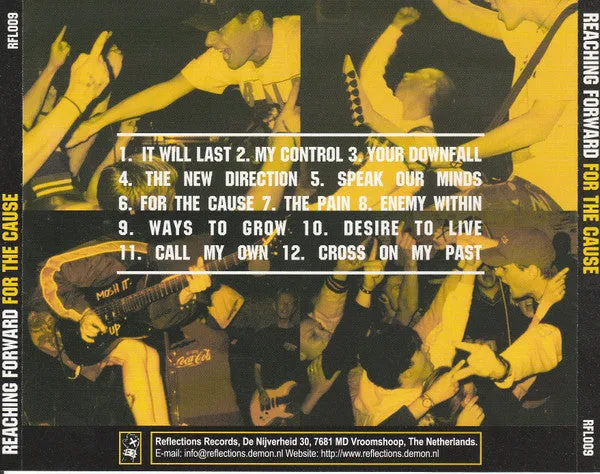 Reaching Forward For The Cause CD album hardcore