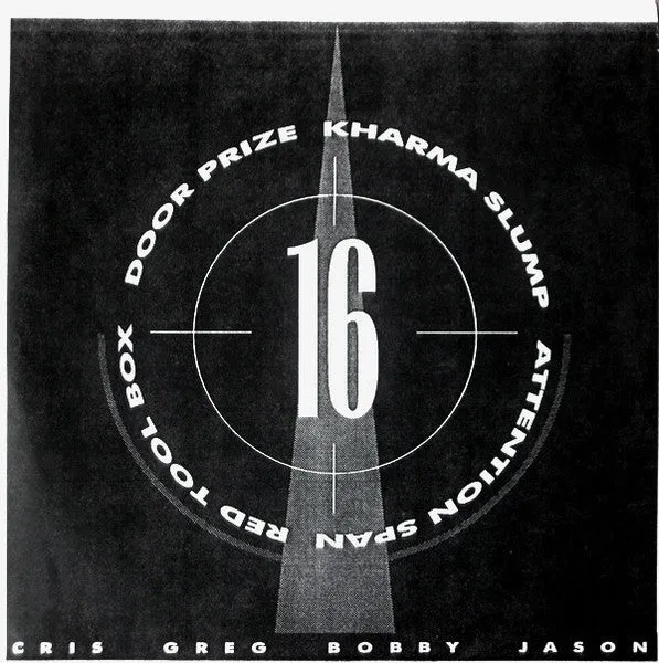 16 Doorprize 2x7" vinyl clear/svart brukt
