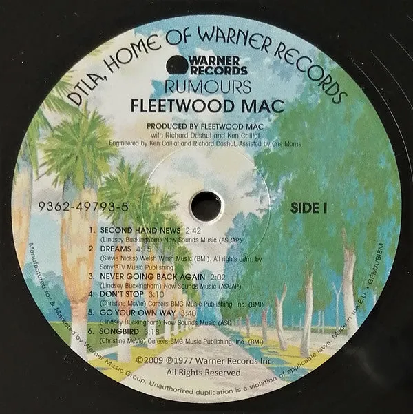 Fleetwood Mac Rumours LP vinylplate classic rock