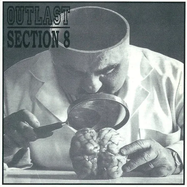 Outlast / Section 8 split 7" vinyl brukt hardcore