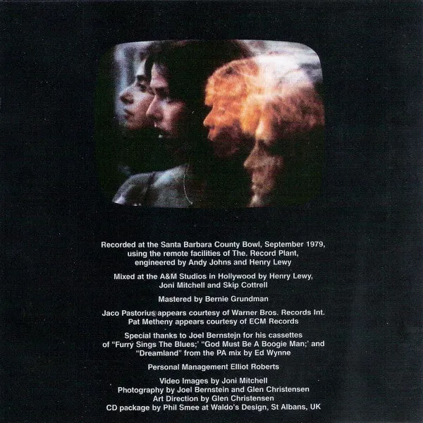 Joni Mitchell Shadows And Light 2xCD live brukt