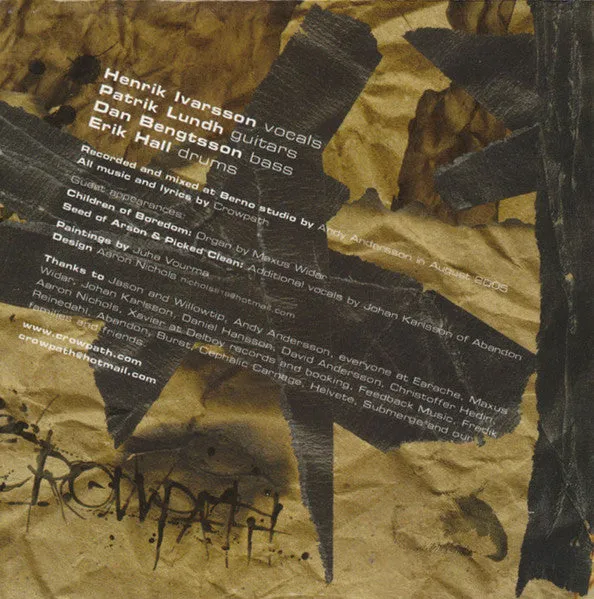 Crowpath Son Of Sulphur CD brukt album