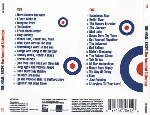 Small Faces Essential Collection 2xCD brukt mod