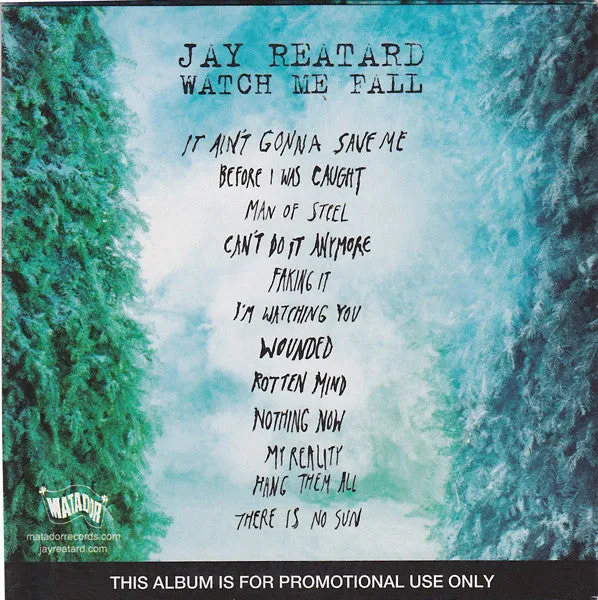 Jay Reatard Watch Me Fall CDr promo brukt punk