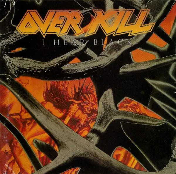 Overkill I Hear Black LP orange marble vinyl