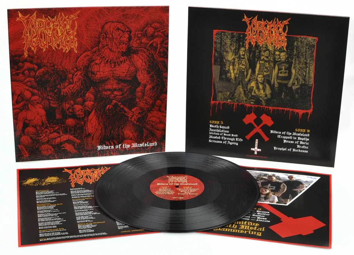 Violent Hammer Riders Of The Wasteland LP black death