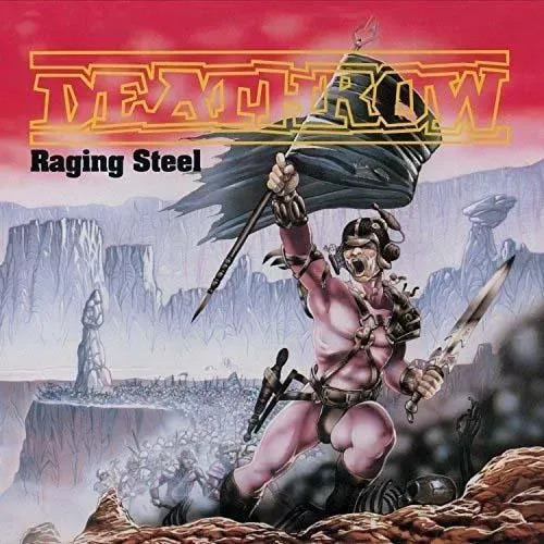 Deathrow Raging Steel LP splatter vinyl thrash metal