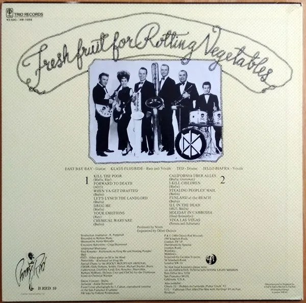 Dead Kennedys Fresh Fruit For Rotting Vegetables LP brukt japansk pressing