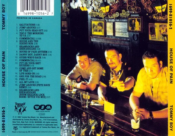 House Of Pain Fine Malt Lyrics CD brukt hip hop