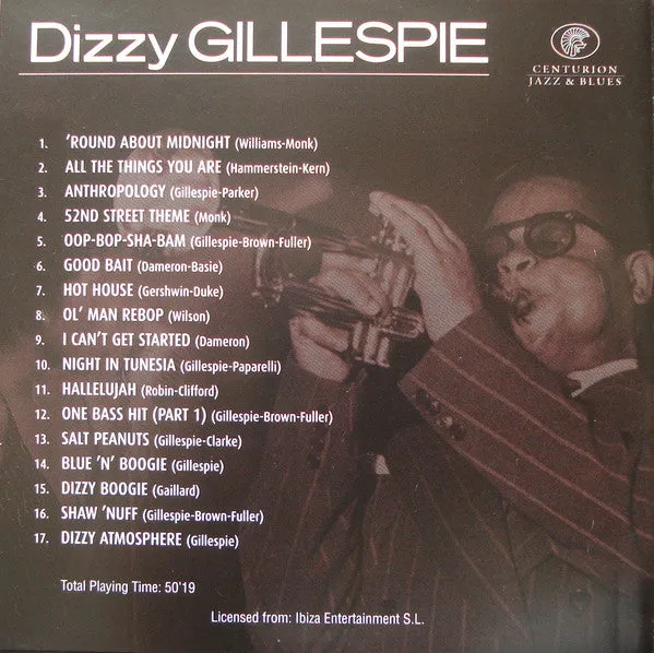 Dizzy Gillespie Ultimate Jazz & Blues CD brukt bebop samling