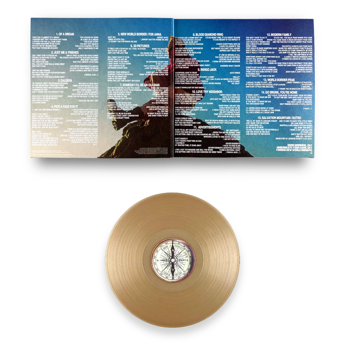 Huron John Indigo Jack & The New World Border vinyl LP Caldera Sun gatefold