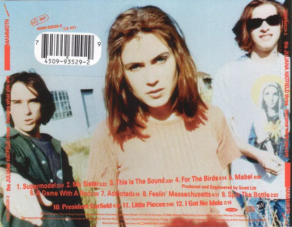 Juliana Hatfield Three – Become What You Are CD 1993