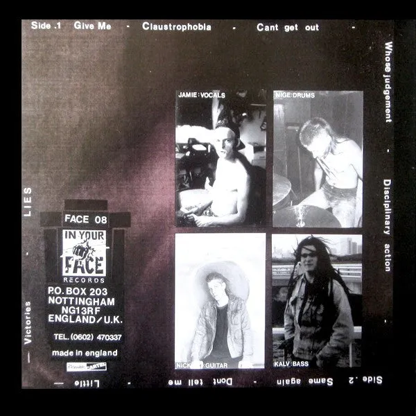 Force Fed Claustrophobia LP brukt vinyl hardcore