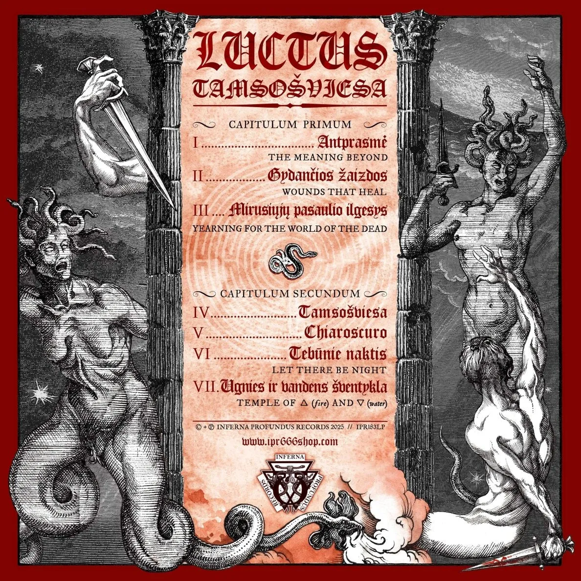 Luctus Tamsošviesa CD black metal jewelcase