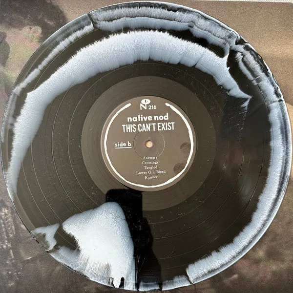 Native Nod This Can’t Exist LP brukt sort-hvit vinyl emo