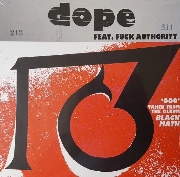 Dope 666 10" vinyl klar limited drone brukt