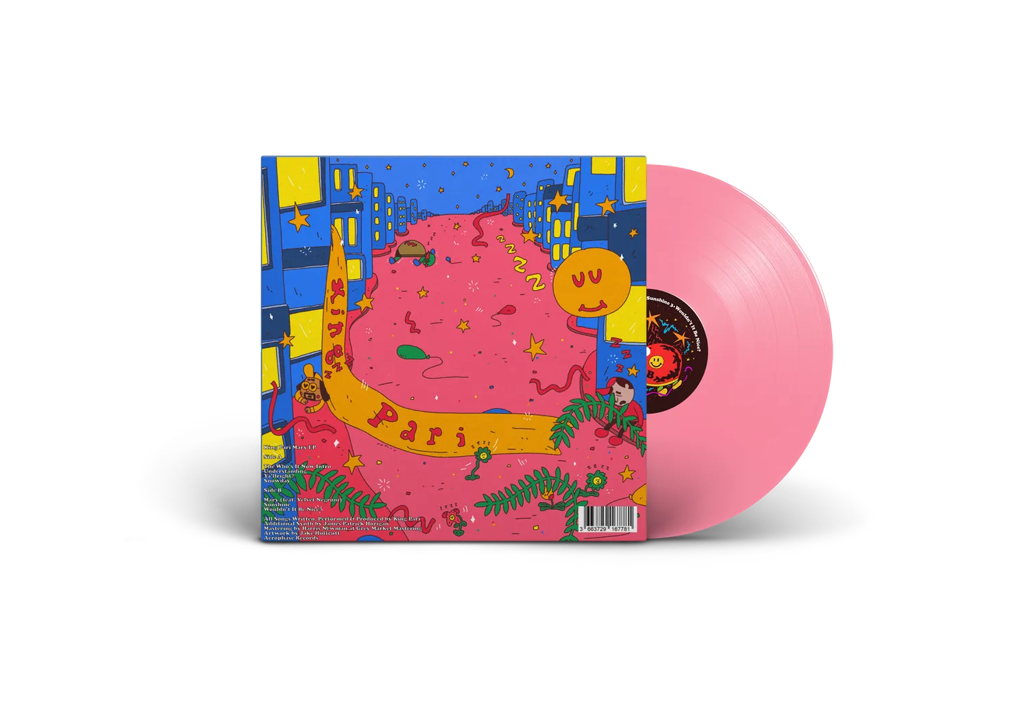 King Pari Mary EP vinyl rosa