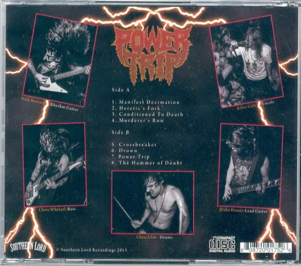 Power Trip Manifest Decimation CD brukt thrash crossover