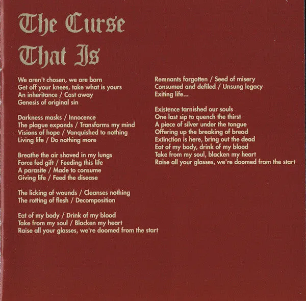 Graves At Sea The Curse That Is CD brukt doom