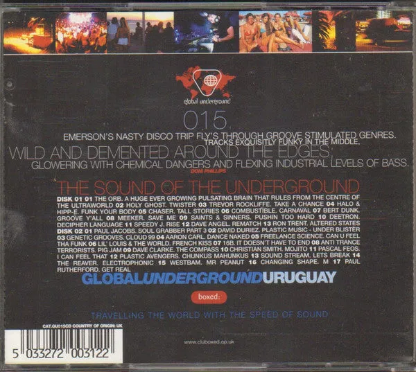 Darren Emerson Global Underground 015 Uruguay 2xCD brukt