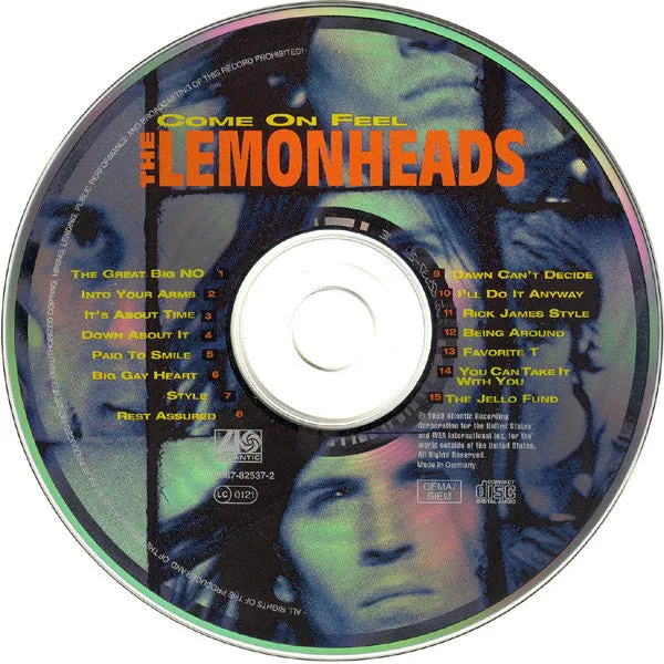 Lemonheads Come On Feel The Lemonheads CD brukt