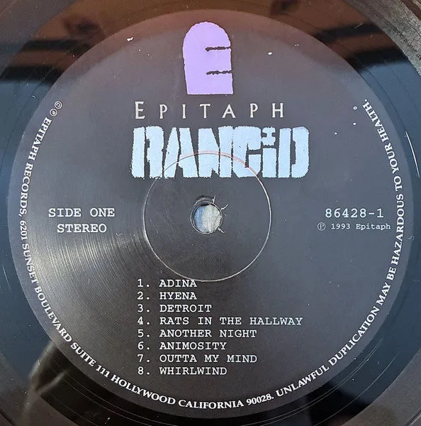 Rancid Rancid LP brukt 1993 punk førstepress
