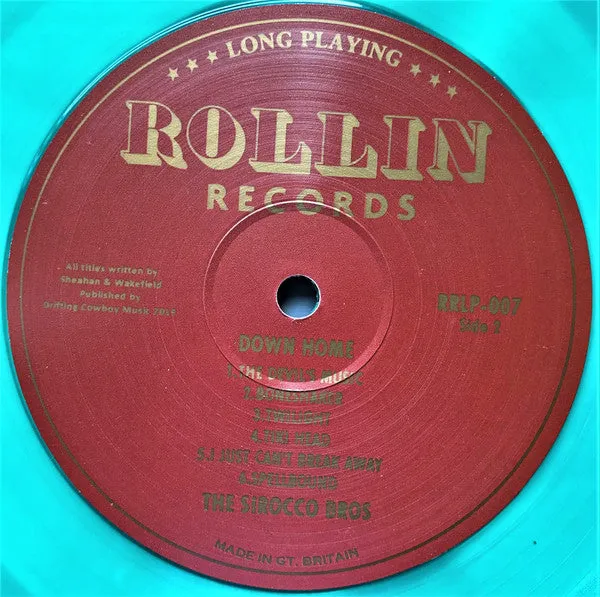 Sirocco Bros Down Home LP brukt grønn rockabilly