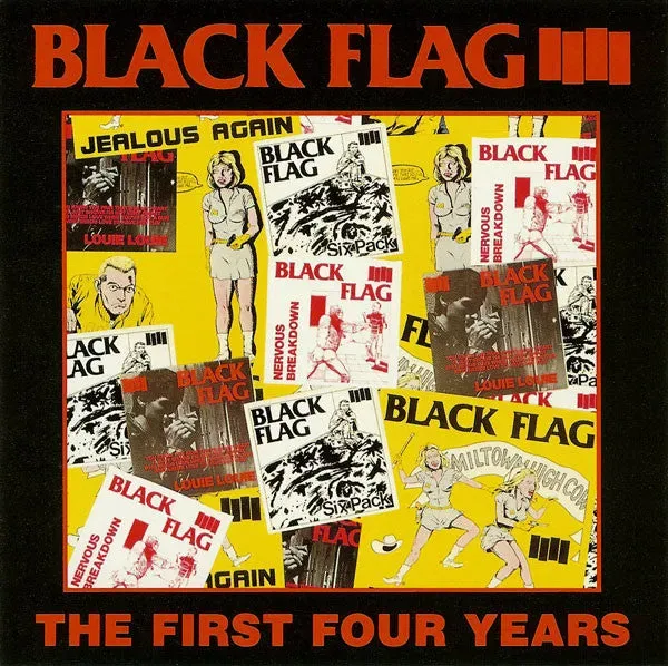 Black Flag The First Four Years CD brukt hardcore