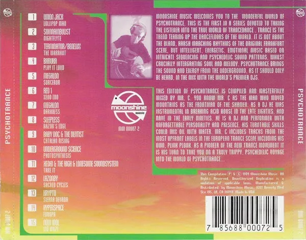 Mr. C Psychotrance CD brukt mix trance