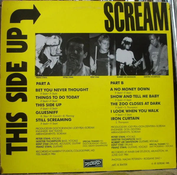Scream This Side Up LP brukt hardcore