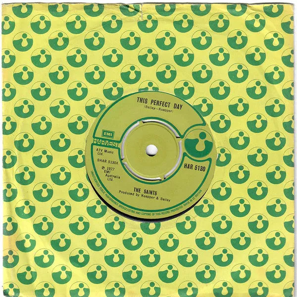 The Saints This Perfect Day 7" vinylsingel brukt VG+ punk