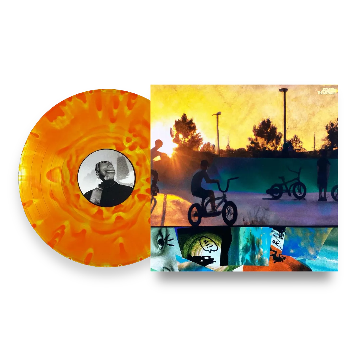 Huron John Apocalypse Wow vinyl bonfire oransje LP