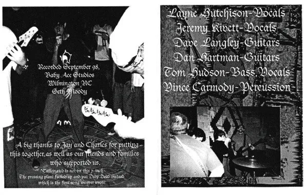 Legend Of The Overfiend Ladderback split 7-tommer vinylplate brukt emo