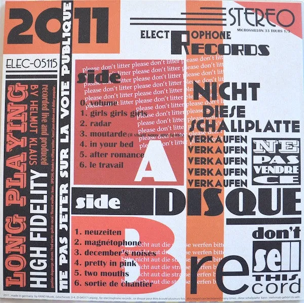 Distortions No Garage Punk LP brukt hvit vinyl