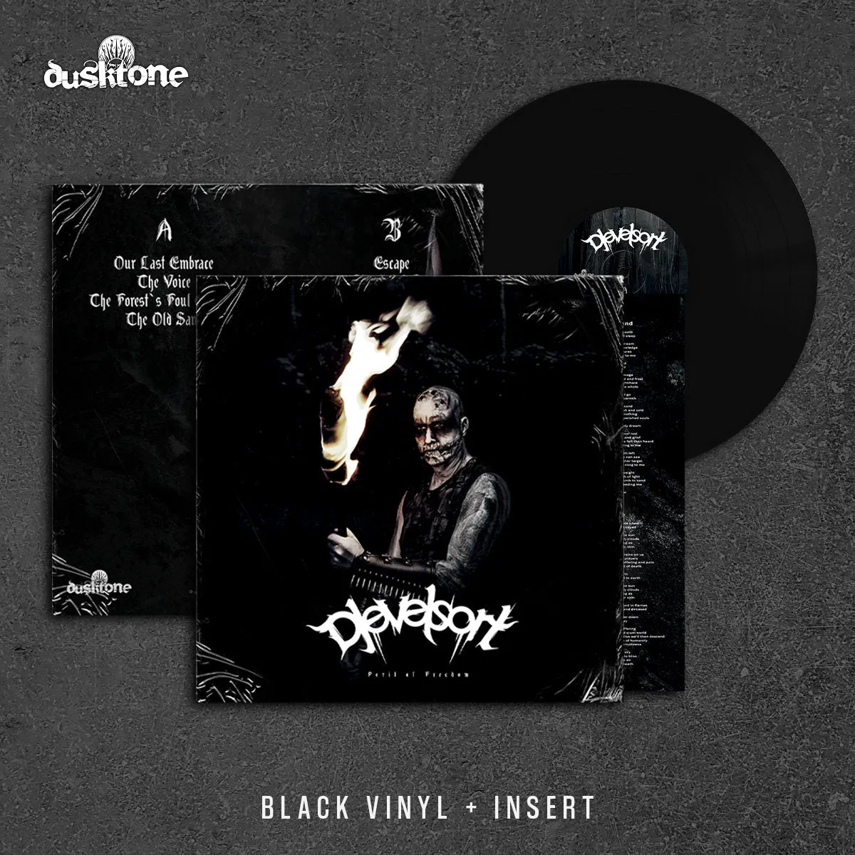 Djevelsort Peril Of Freedom LP svart vinyl black metal