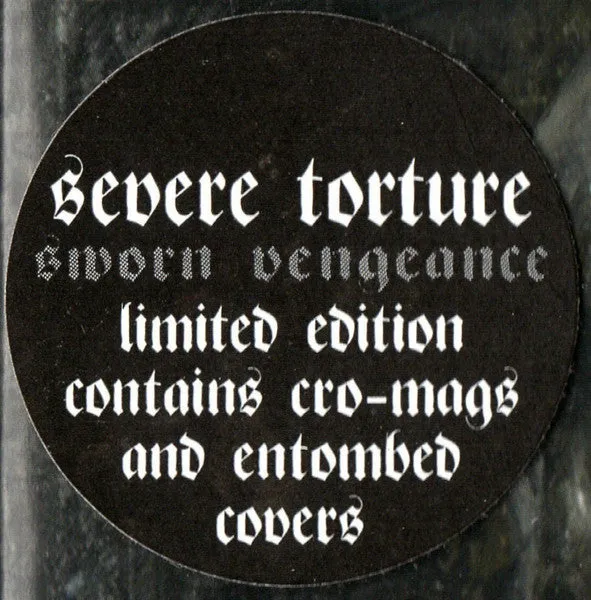 Severe Torture Sworn Vengeance CD album brukt
