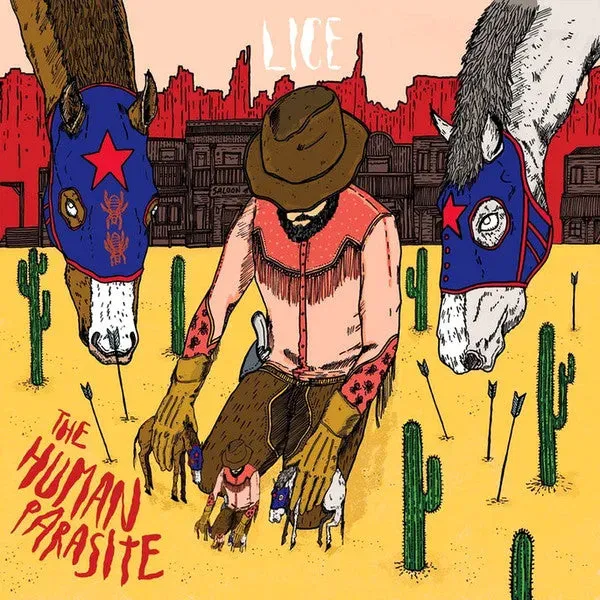Lice The Human Parasite 7" vinylsingel brukt post-punk