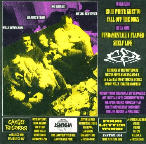 Four Letter Word Words That Burn 7" EP brukt punk