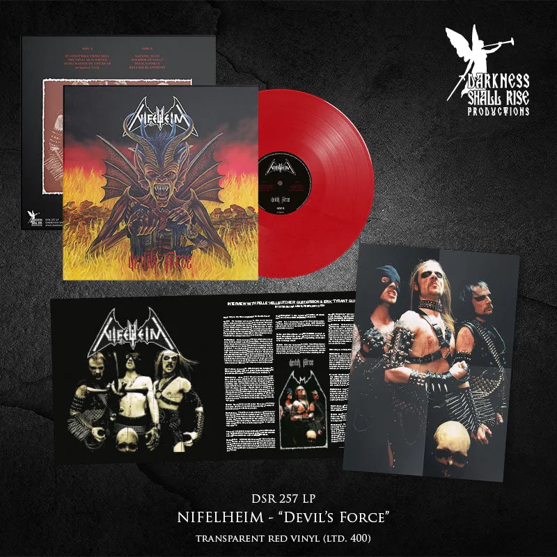 Nifelheim Devil's Force LP rød vinyl transparent