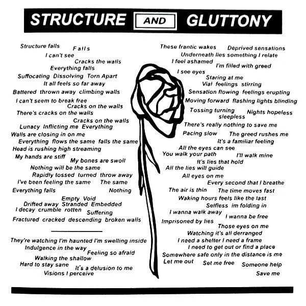 Acrylics Structure Gluttony 7" vinyl brukt