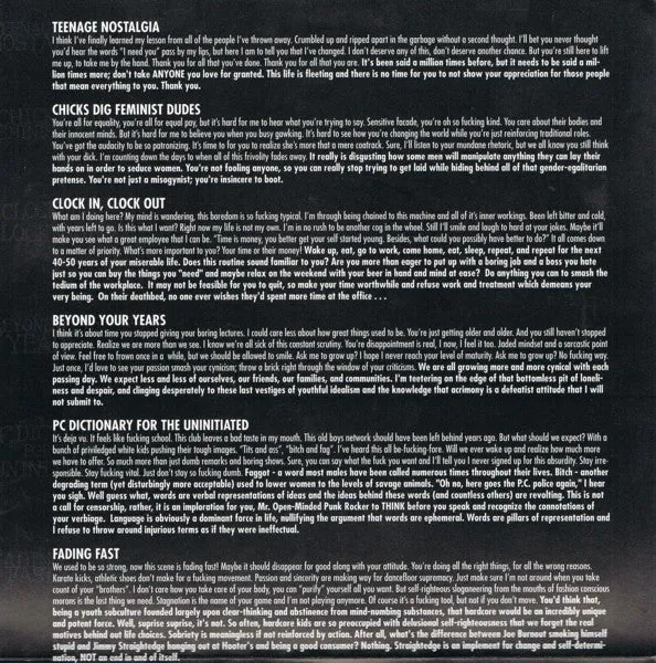 The Disaster With Years Left To Go 7" brukt vinyl
