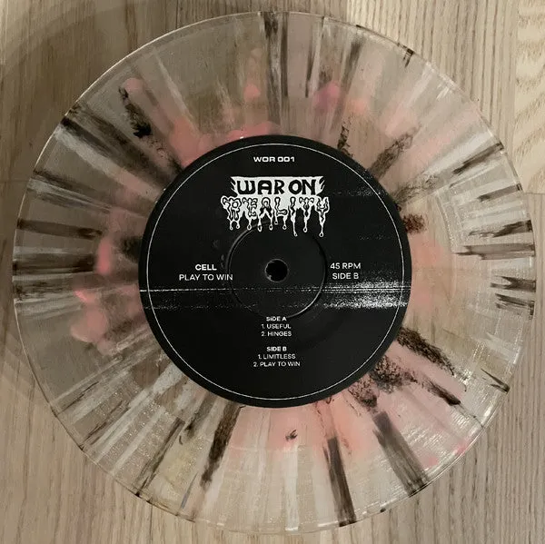 Cell Play To Win WOR-001 7" singel brukt splatter hardcore