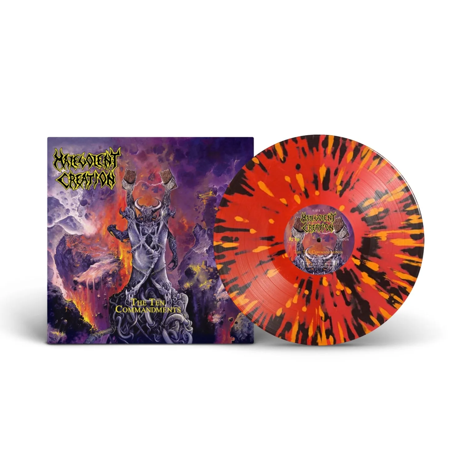 Malevolent Creation The Ten Commandments LP splatter remastret