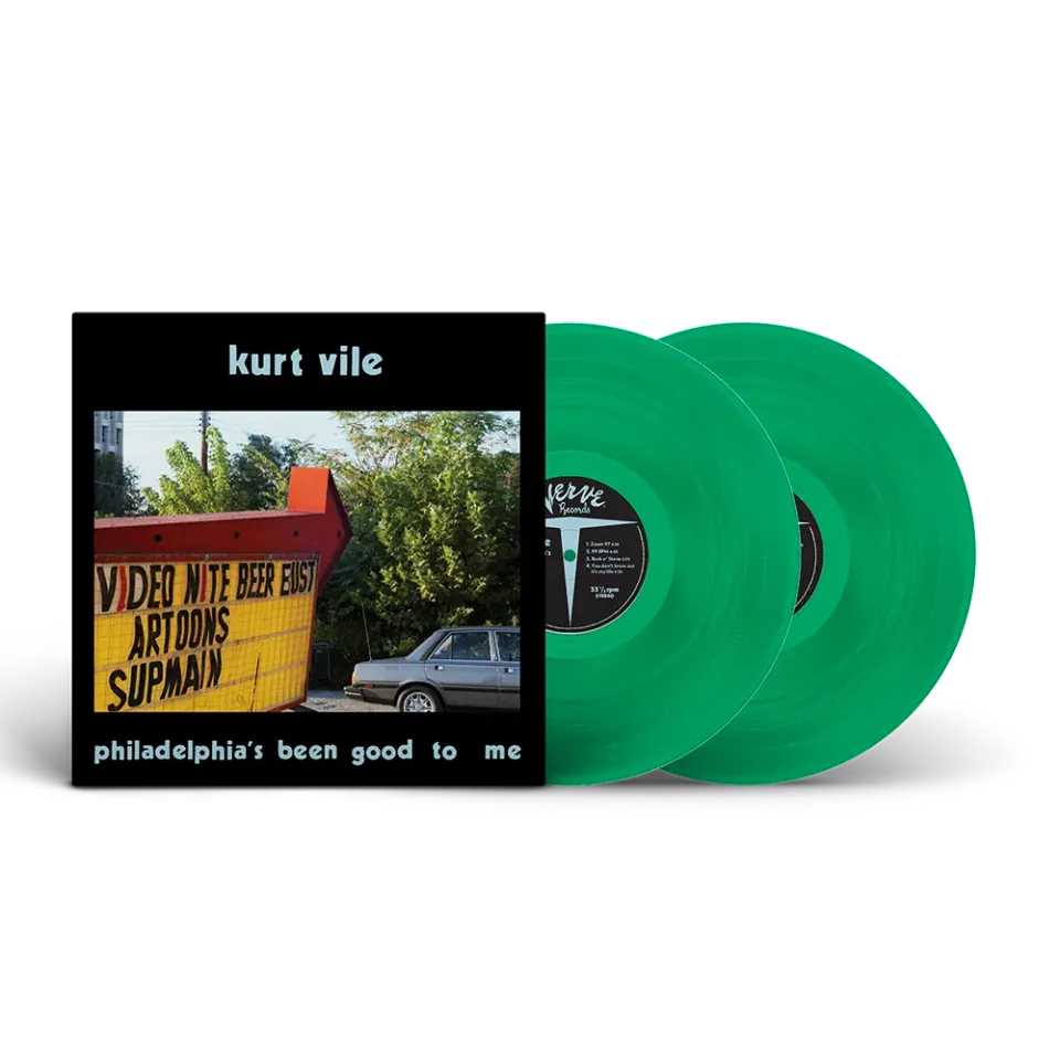 Verve Kurt Vile Wissahickon Green LP farget vinyl