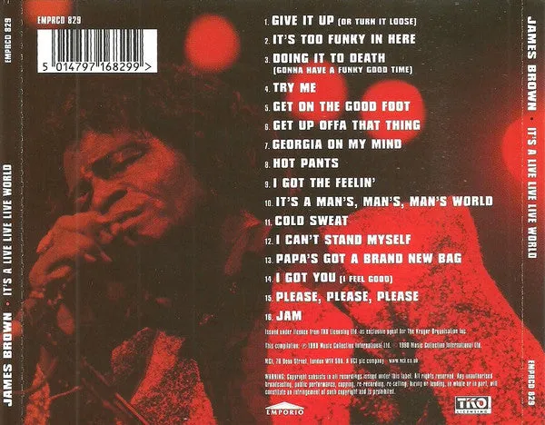 James Brown It's A Live Live Live World CD brukt livealbum