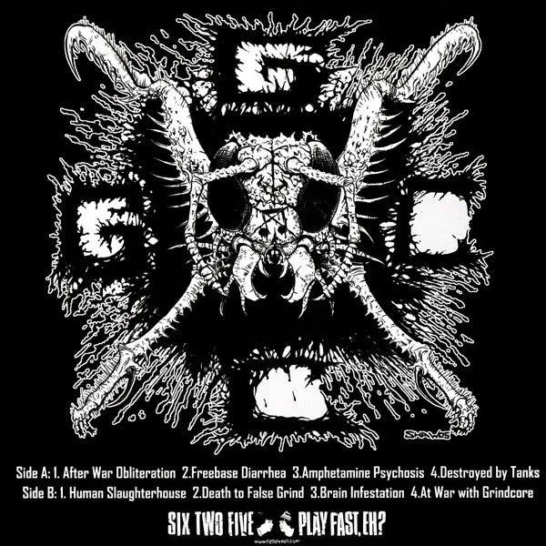 Insect Warfare At War With Grindcore 7" brukt NM