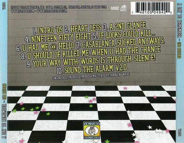 A Day To Remember Old Record CD album metalcore
