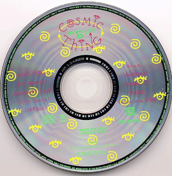 The B-52's Cosmic Thing CD album brukt poprock