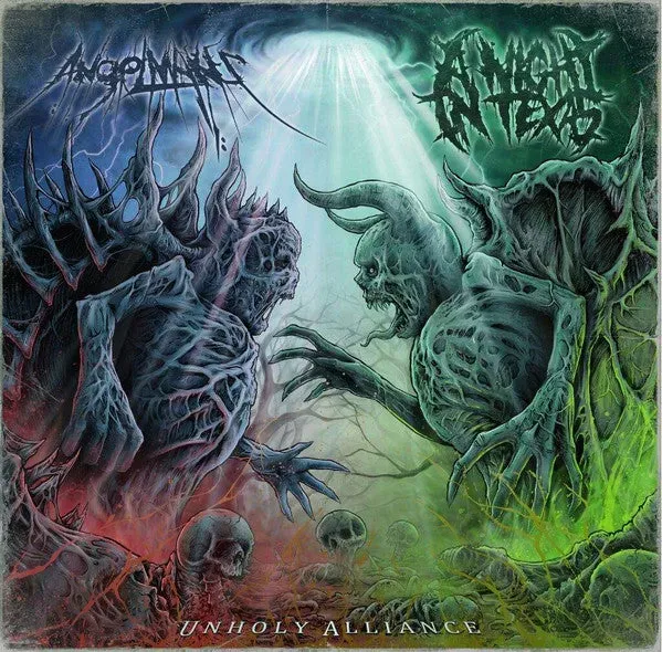 A Night In Texas AngelMaker Unholy Alliance CD EP brukt deathcore