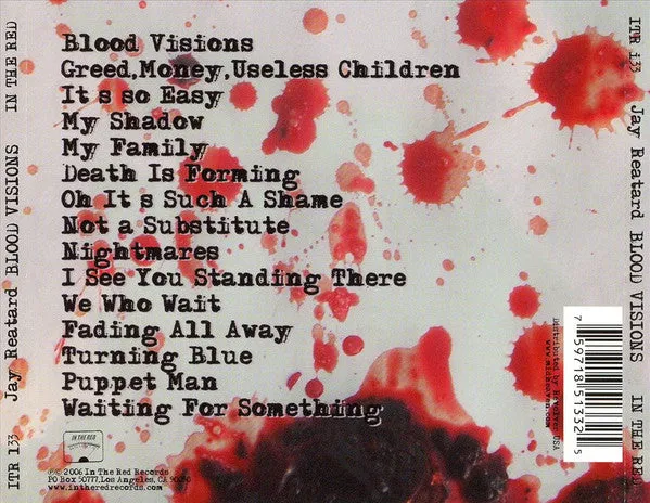 Jay Reatard Blood Visions CD brukt garasjepunk